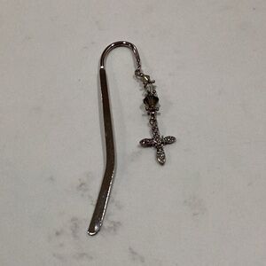 Cross with beads bookmark